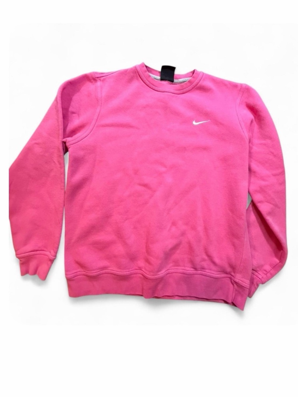 Nike Women's Large Hot Pink Mini Swoosh Crewneck Sweatshirt L